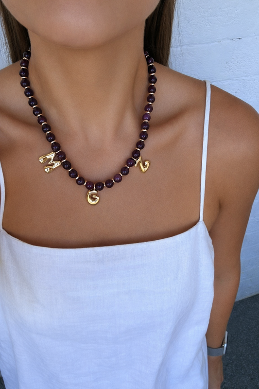 Mulberry Gemstone necklace