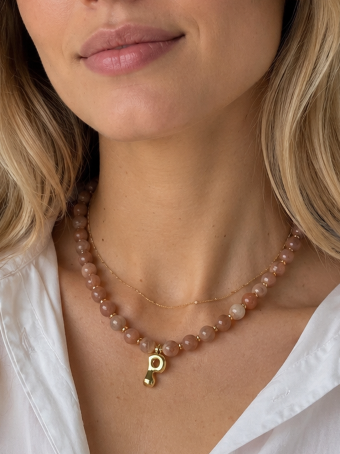 • NEW • Rosé Gemstone necklace
